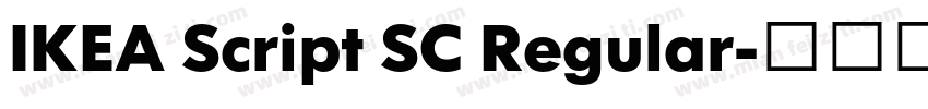 IKEA Script SC Regular字体转换